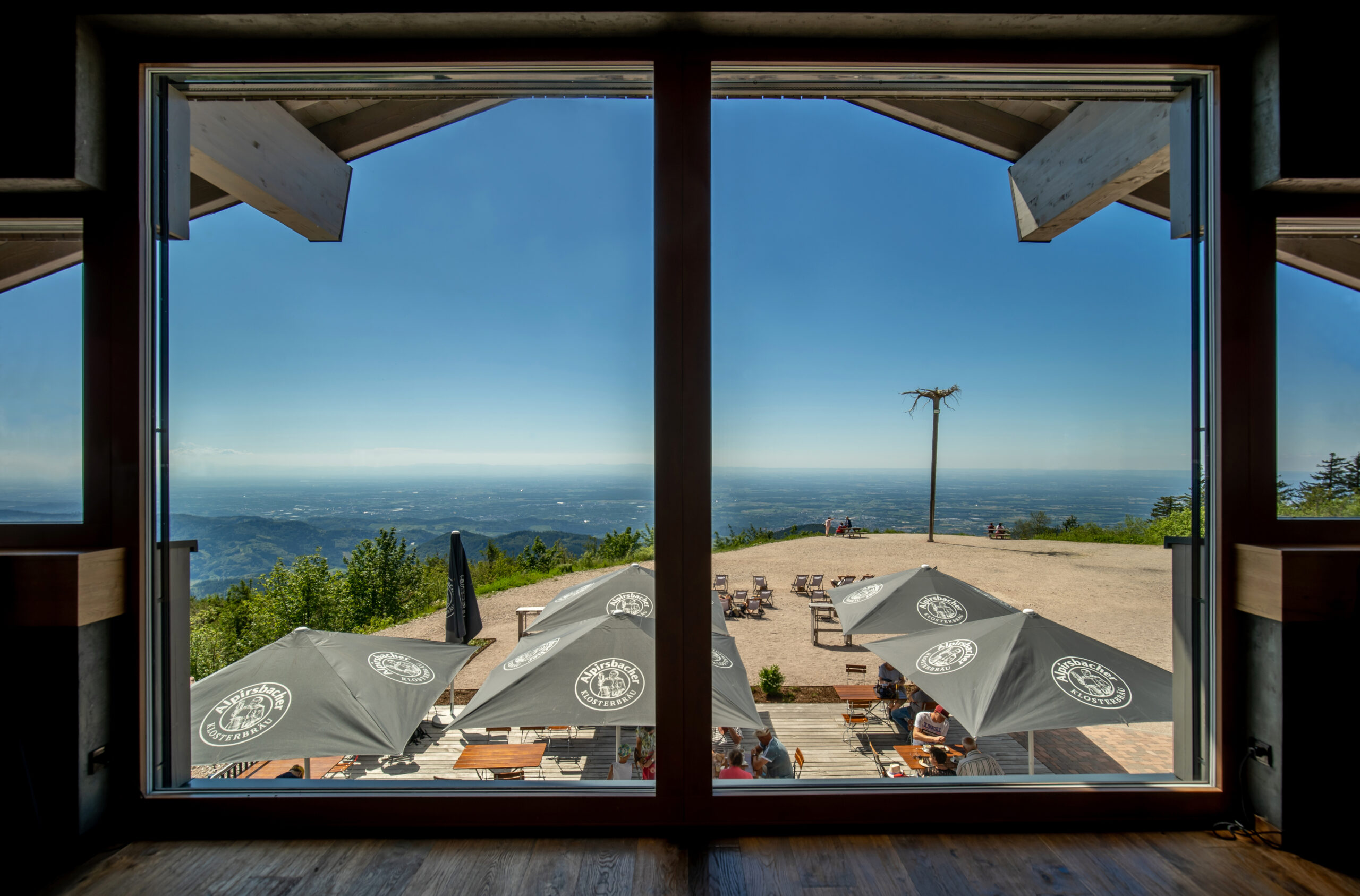 Blick aus der Grindehütte auf der Hornisgrinde